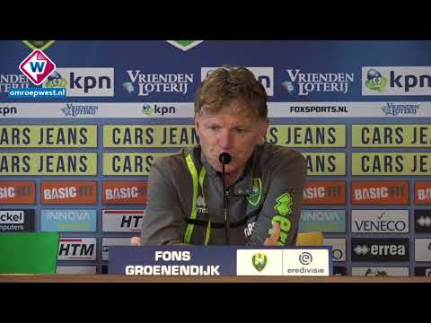 ADO-trainer Fons Groenendijk over ADO Den Haag - Willem II