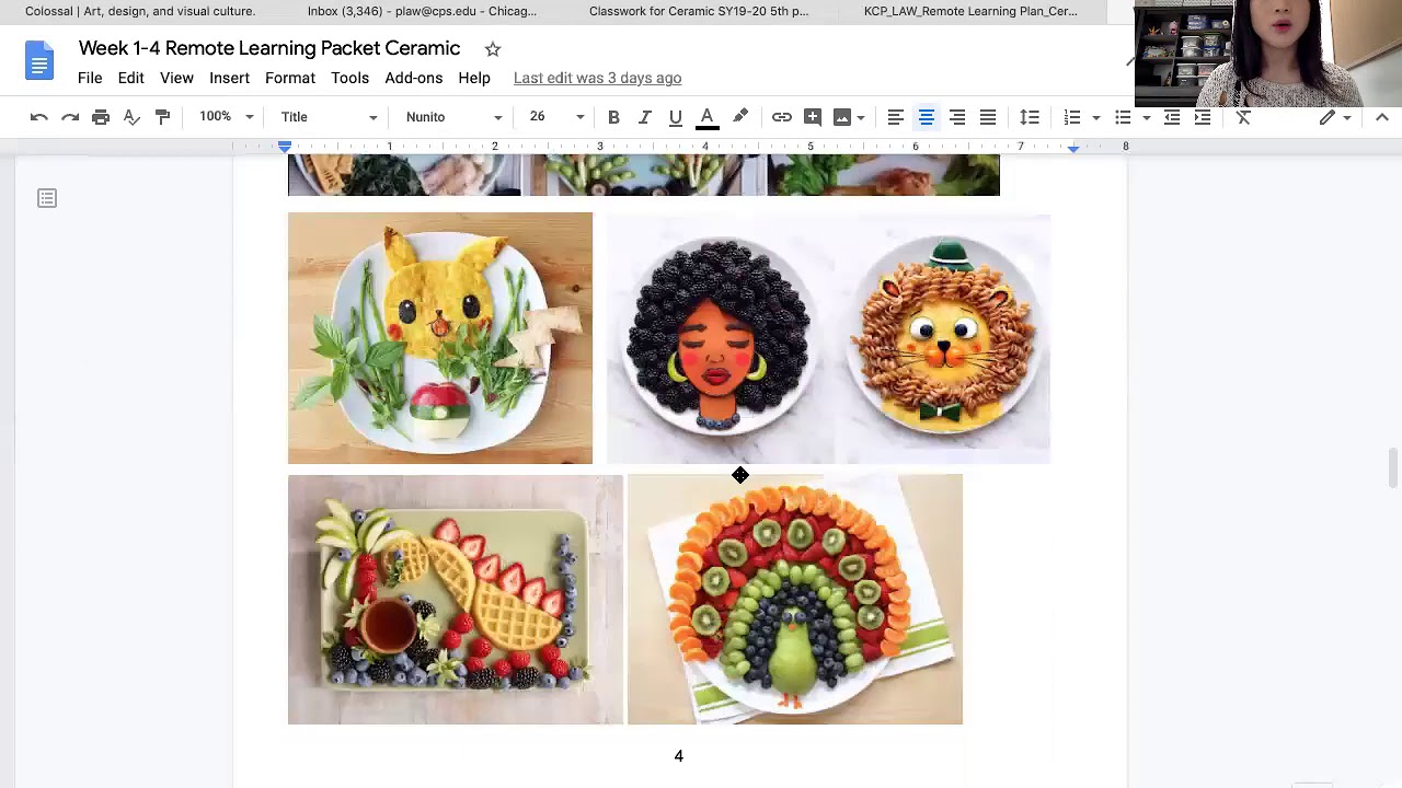 LAW week 2 ceramic remote learning