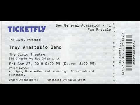 Trey Anastasio Trio: 2018-04-27 Civic Theater, New Orleans, LA (Audio only)