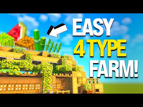 Minecraft SugarCane/Bamboo.. Farm Tutorial - Aesthetic - All In One! - 1440p HD