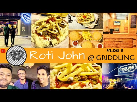 Roti John and Burger at Griddling | Review & Food Vlog | Street RUSH, Colombo, Sri Lanka | Singapore