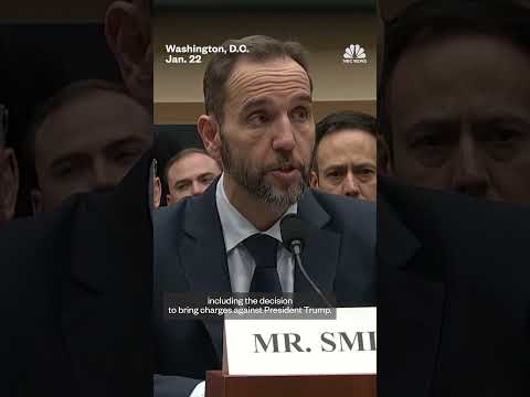 Jack Smith defends his work investigating President Trump during a House hearing