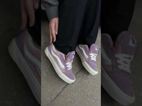 Кроссовки Vans KNU Plarform Pink Lilac / Ванс КНУ Скул весна/лето/осень VA005 - фото 1 - id-p2503537640
