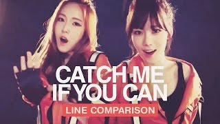 GIRLS' GENERATION - Catch Me If You Can (Line Comparison) 「with Jessica」