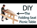 DIY Folding Seat Picnic Table