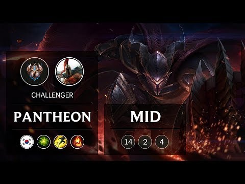 Pantheon Mid vs Fizz - KR Challenger Patch 8.24
