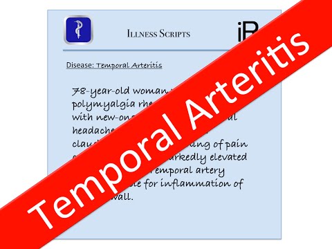 Temporal Arteritis Illness Script - USMLE, Medicine Board Review