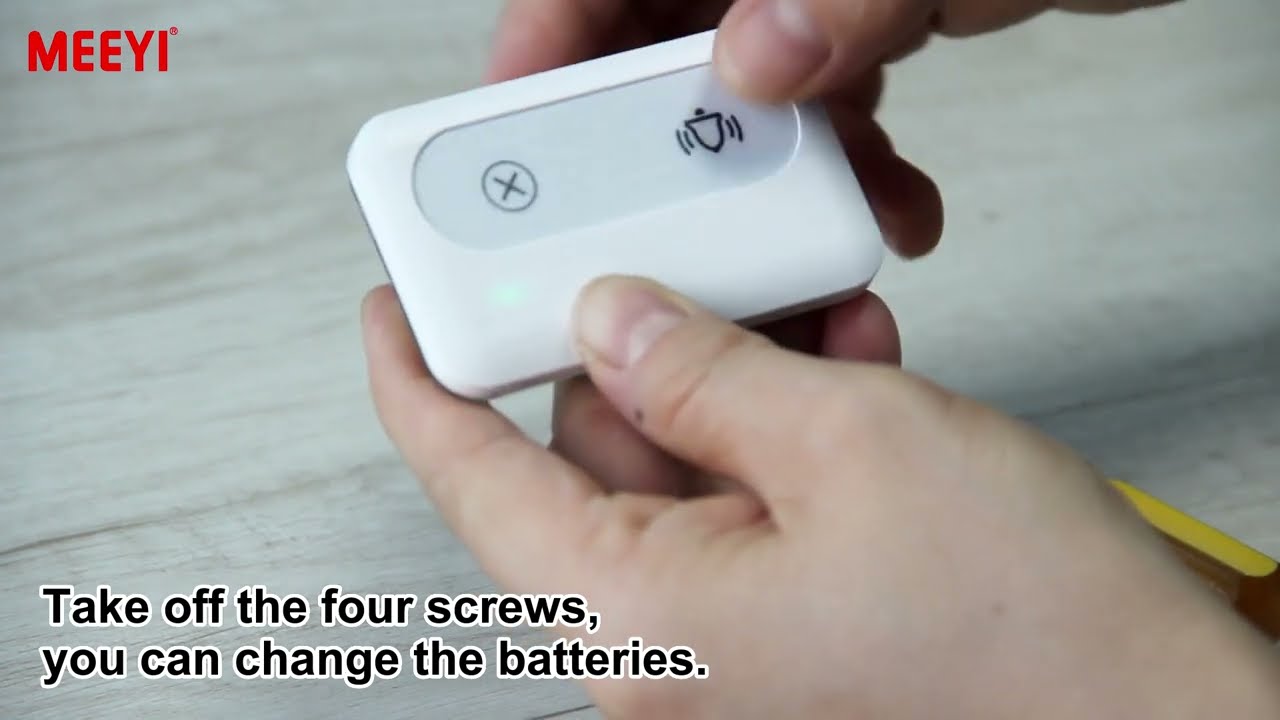 Y KS Series Restaurant Call Button with Easy Battery Replacement