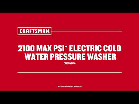 2,100 MAX PSI* ELECTRIC COLD WATER PRESSURE WASHER -...