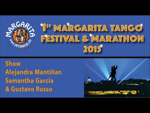 Show Alejandra Mantiñan, Samantha García & Gustavo Russo auf dem 1. Margarita Tangofestival