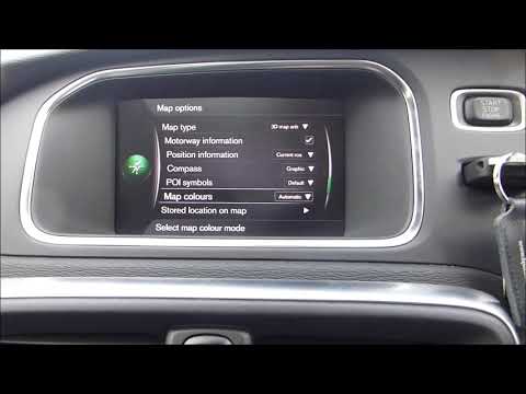 How to change the Navgation map on a Volvo V40