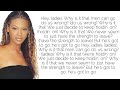 Destiny's Child - Hey Ladies ~ Lyrics