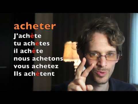 A1 conjugaison verbes en er acheter présent de l indicatif