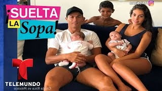 Cristiano Ronaldo compartió su primera foto con su novia y sus tres hijos
