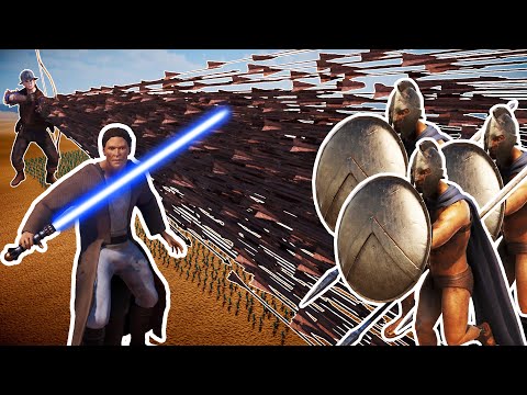 23 MILLION SPARTANS vs 150,000 JEDI KNIGHTS + 20 FULL AUTOARCHERS | UEBS 2
