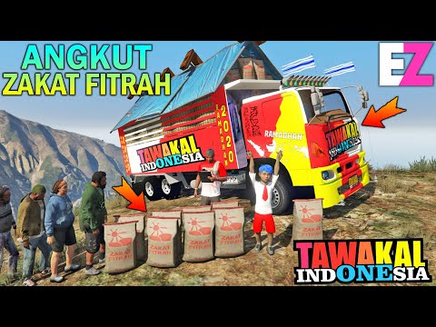 BOCAH SD OFFROAD TRUCK TAWAKAL KE GUNUNG ANGKUT ZAKAT FITRAH - GTA 5 SULTAN BOCIL
