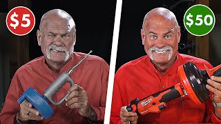 $5 vs $150 Drain Snakes