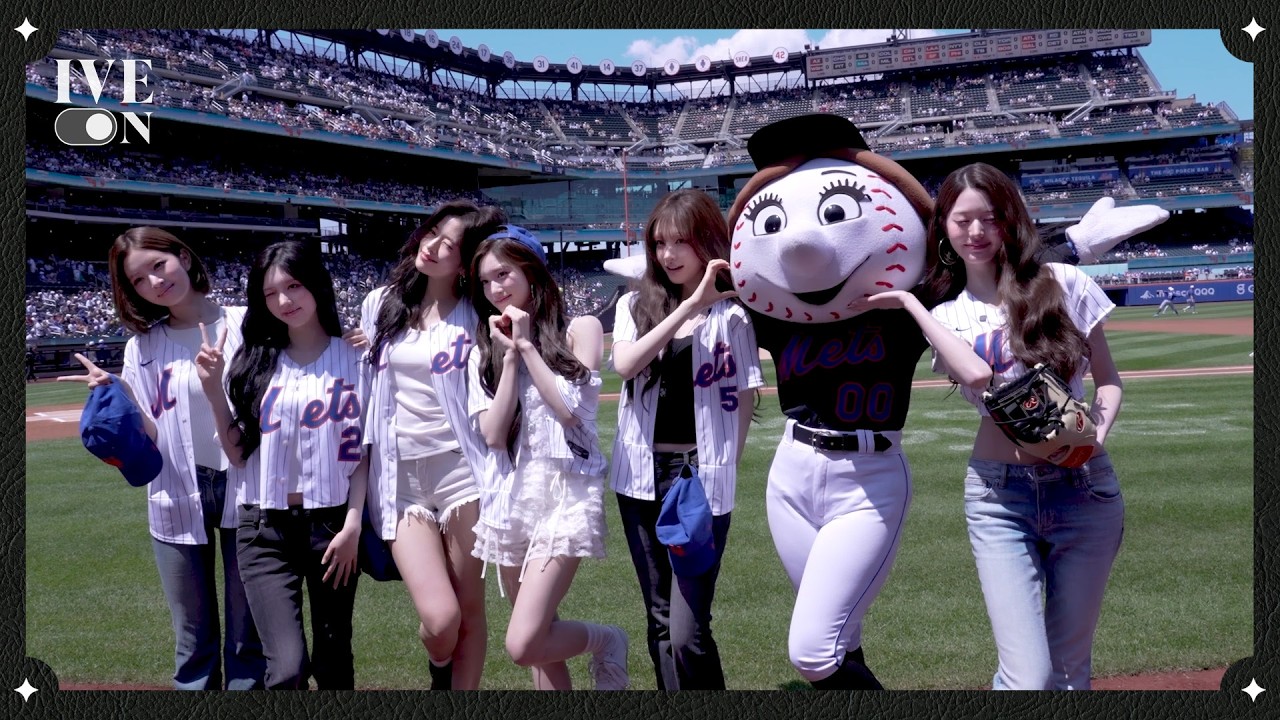 [IVE ON] IVE X MLB New York Mets 시구 BEHIND