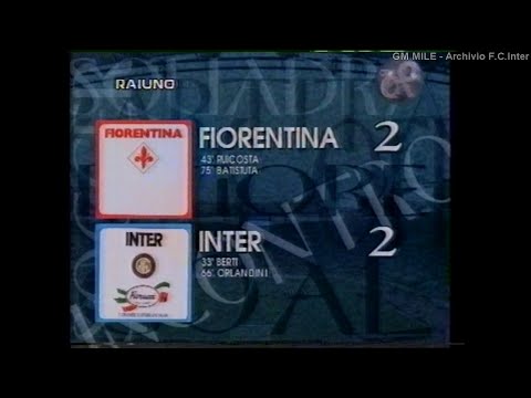 1994-95 (21^ - 26-02-1995) Fiorentina-INTER 2-2 [Berti,RuiCosta,Orlandini,Batistuta] 90°Minuto Rai1