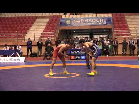 AWFCUP / Afgan Khashalov (AZE) - Mahir Amiraslanov (AZE) FS juniors 55 kg final