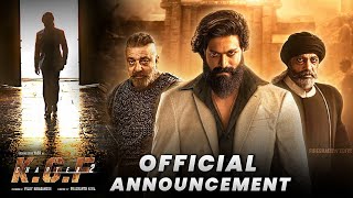 Kgf Chapter 2 Official Announcement | Kgf Chapter 2 Hindi Dubbed Update, Yash, Sanjay Dutt, #kgf2