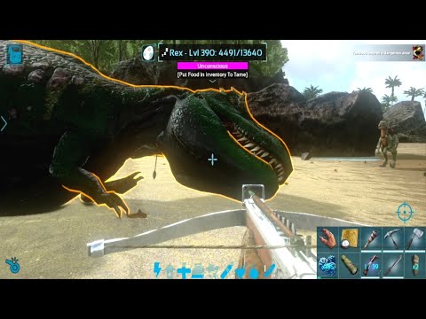 Ark Mobile Easy Rex Trapping & Taming | Ark Mobile Taming Rex