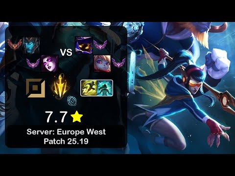 Kalista ADC + Morgana vs Veigar + Poppy - EUW GrandMaster - Patch 25.19