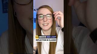 How to Remove Ring Light Reflection from Glasses #shorts