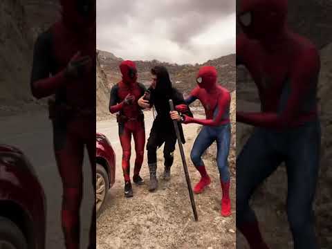 Two superheroes wanted to help a man😭#shorts