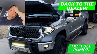 Another Fuel Pump issue?? Or Fuel Alcohol percentage? 2019 Toyota Tundra heads back to the shop!