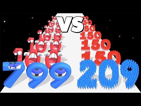CROWD NUMBER RUN 3D /vs NUMBER MASTER ∞ Number Gameplay Android iOS • Master Merge Run Games