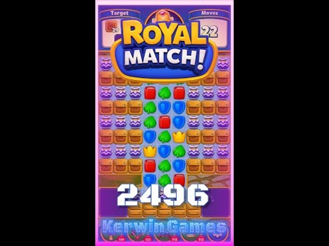 Royal Match Level 2496 - No Boosters Gameplay