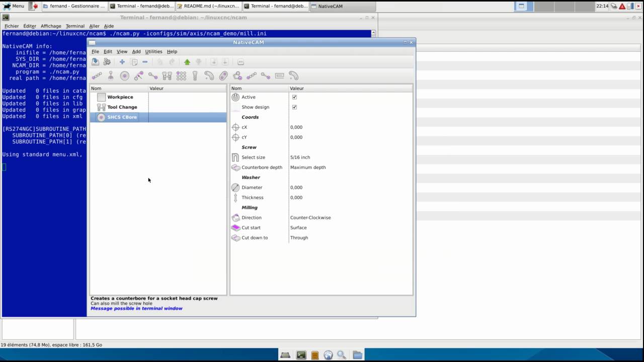 NativeCAM for LinuxCNC Overview