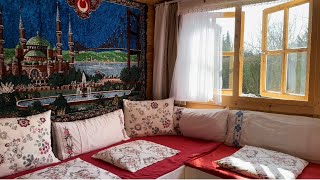 Bahçe evinde köy hayatı temizlik düzen