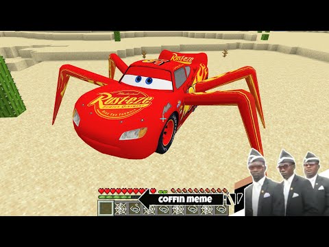 I found the Spider-McQueen in Minecraft - Coffin Meme