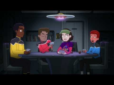 Freeman's departure, No implant Rutherford and Mariner's speech - Star Trek: Lower Decks ending