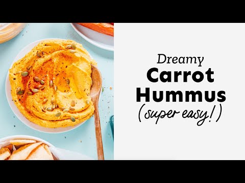 How To Make Carrot Hummus (Super Creamy!)