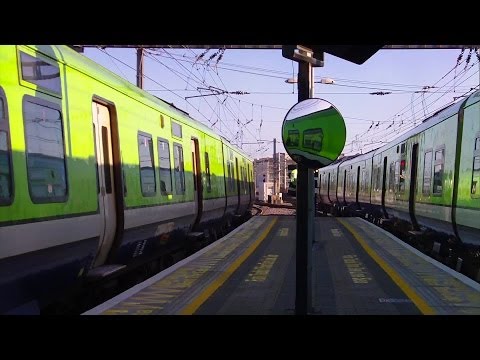 Two Irish Rail 29000 Class DMU Trains - Connolly Station, Dublin