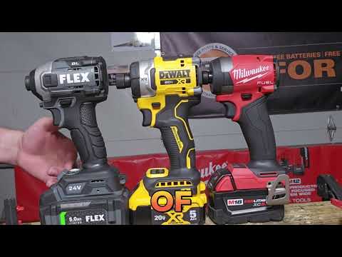 Milwaukee Gen 4 vs DeWalt 860 vs Flex Tools Impact Driver