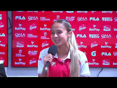 Rueda de prensa de Santa Fe femenino tras su partido con Cali