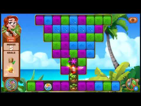 Lost Island Blast Adventure Level 405 - NO BOOSTERS 🏝️ | SKILLGAMING ✔️