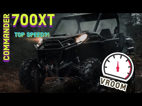 YouTube video about: Can am commander 700 top speed?
