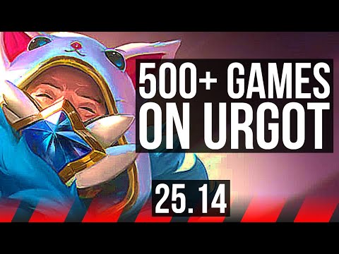 URGOT vs YORICK (TOP) | 12/1/6, 500+ games, Dominating | EUW Grandmaster | 25.14