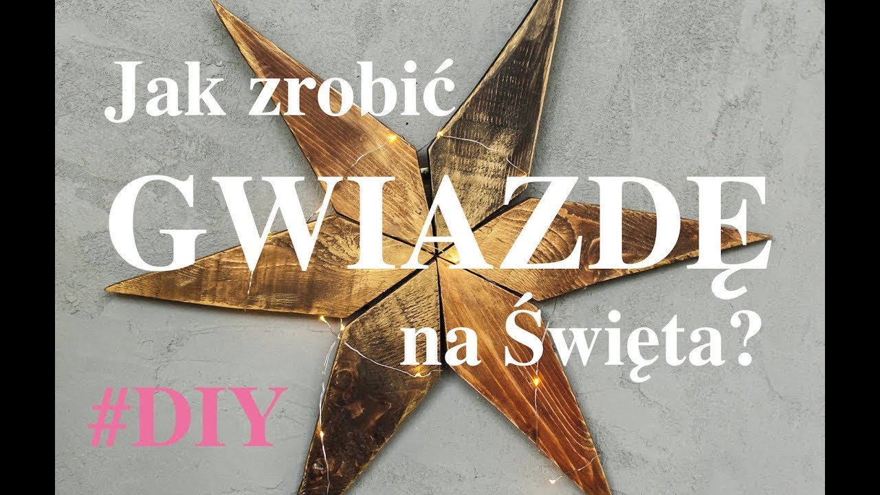 Ozdoby świąteczne: Jak zrobić drewnianą gwiazdę