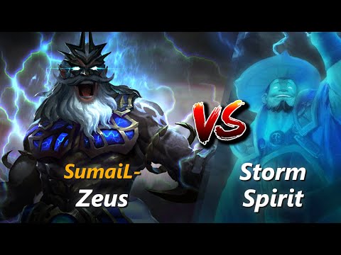 SumaiL- mid Zeus vs Storm Spirit | First 10 minutes