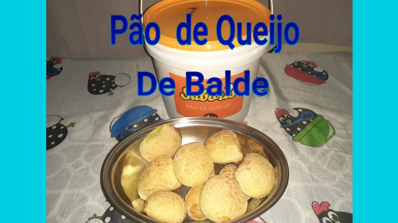 Massa de pão de queijo de balde