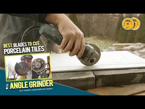 How To Cut Porcelain Tiles by Hand with Grinder without Chipping. Testing Diamond Blades 4 Tiling