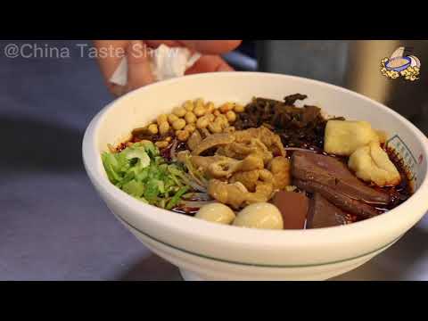 Chinese street food - # Pork Intestine Noodle # Pork Intestine recipe # how to cook pork intestine.
