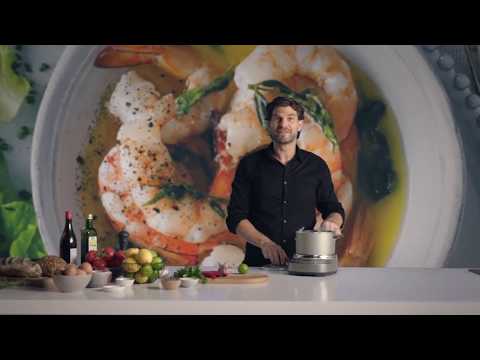 le One Precision Poacher de Breville - Recette de Crevettes Pochées au Beurre