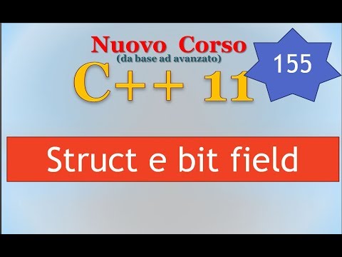 Nuovo Corso C++11 ITA 155: struct e bit field